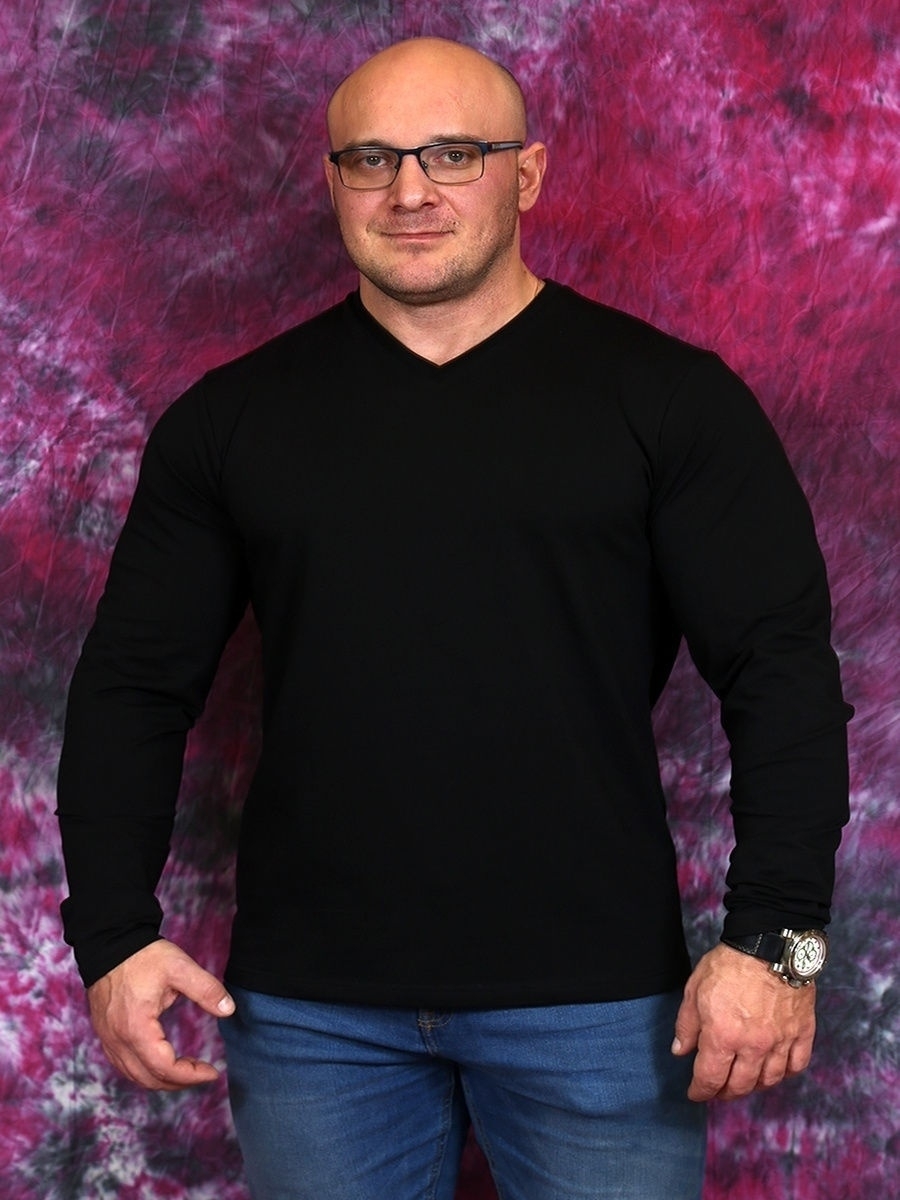 

Лонгслив мужской INFERNO style Л-003-000 черный 2XL, Л-003-000