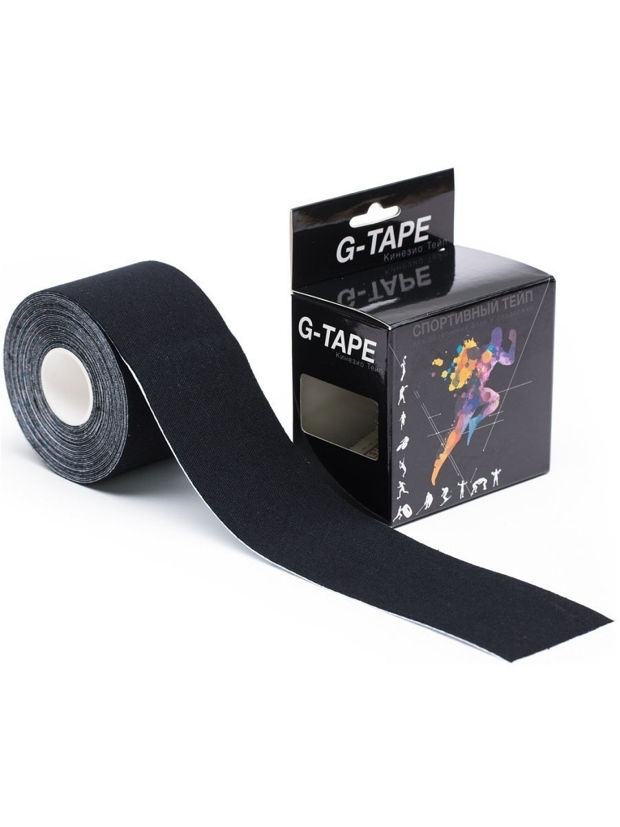 Тейп кинезиологический G-tape Black