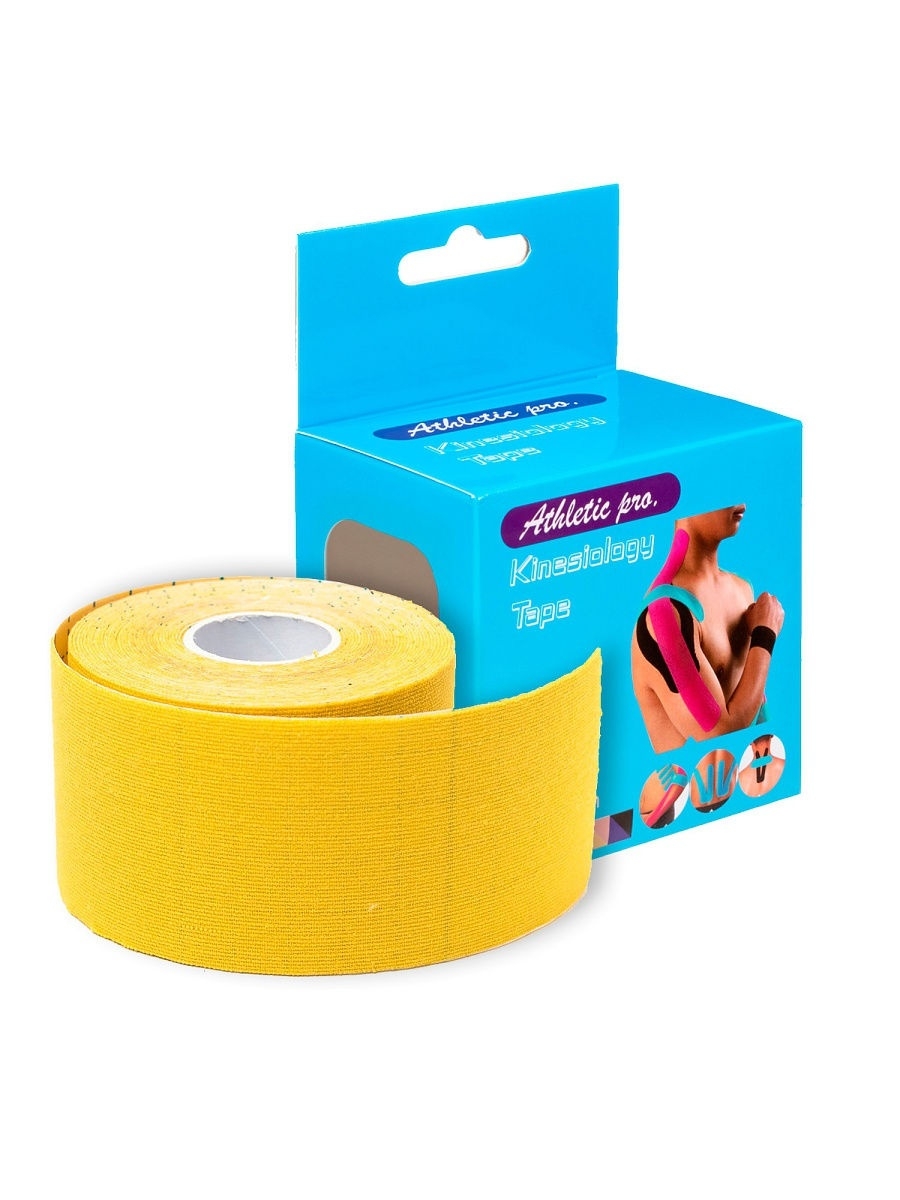 

Тейп кинезиологический Athletic pro. Yellow