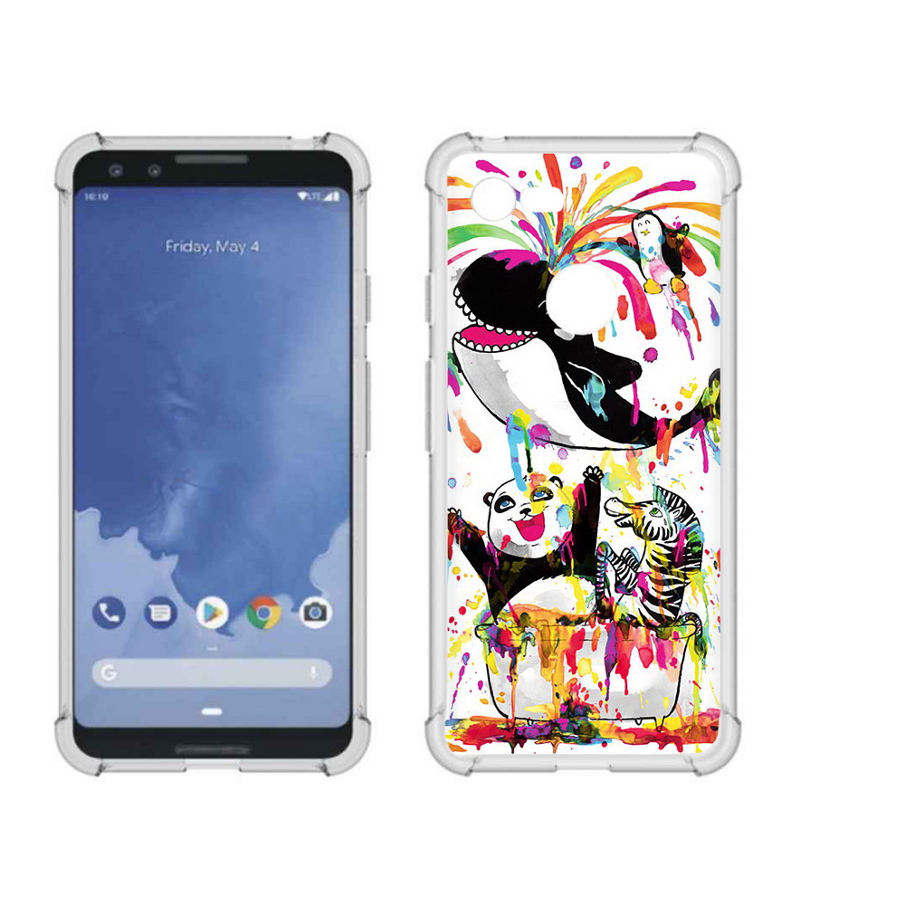 

Чехол MyPads Tocco для Google Pixel 3 Хиппи кит, Прозрачный, Tocco