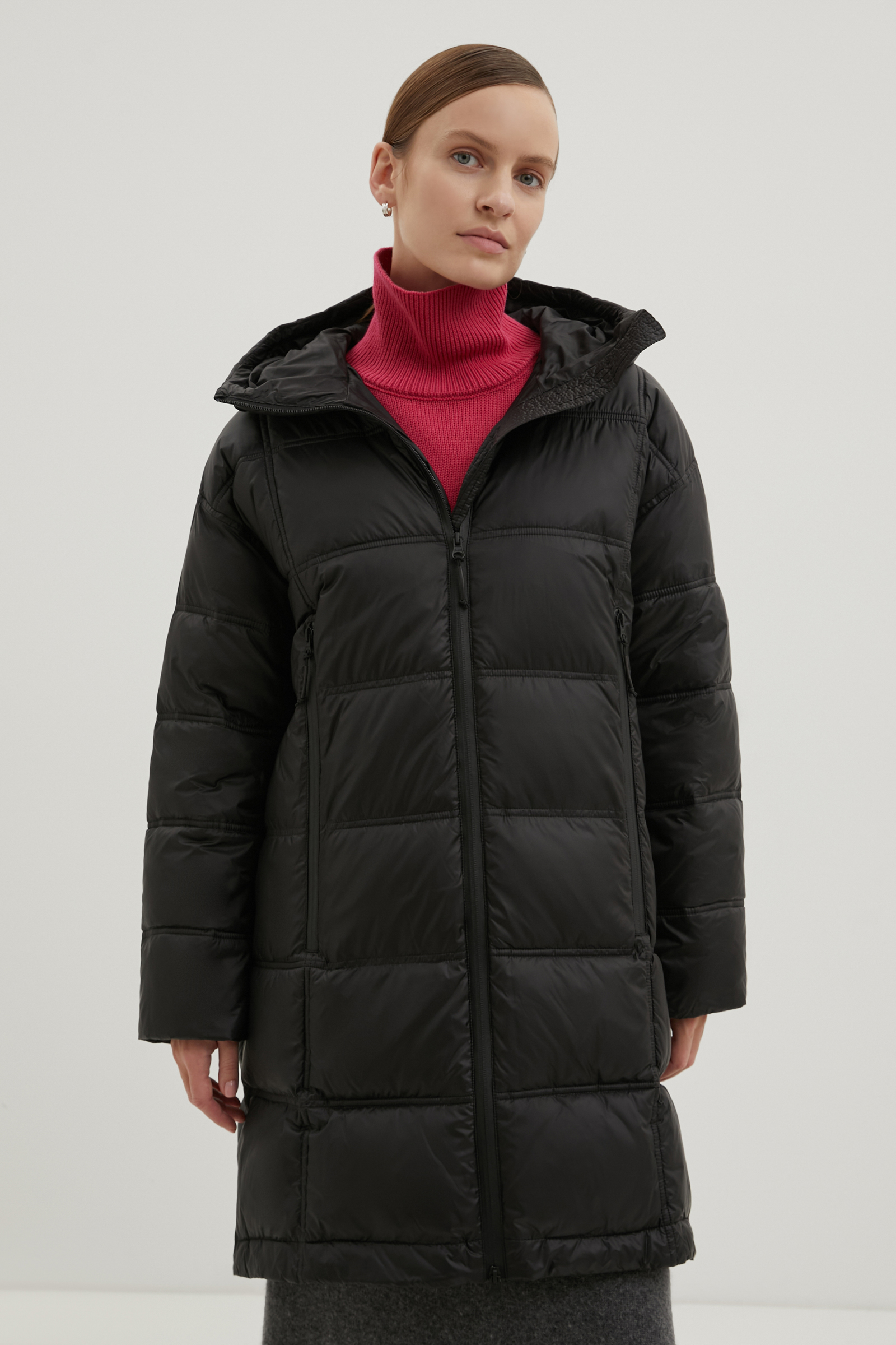 Пальто женское Finn-Flare FWD11047 черное XL