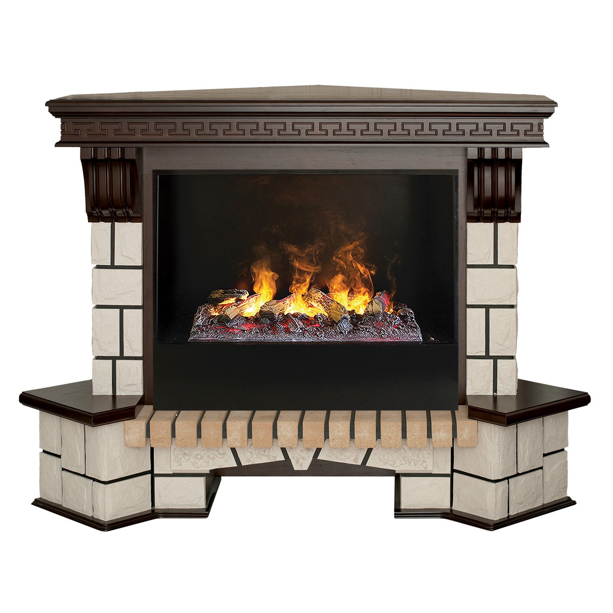 

Электрокамин RealFlame Stone Coner 26 AO с очагом 3D Cassette 630, Электрокамин Stone Corner 26 AO с очагом 3D Cassette 630