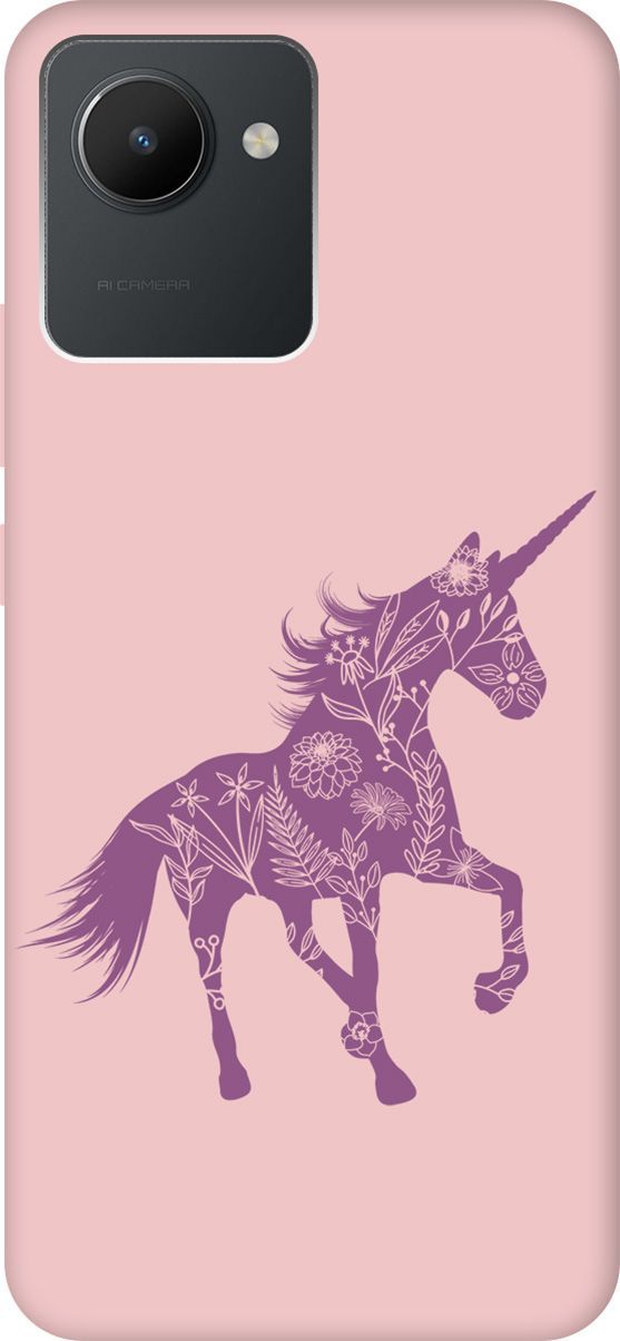 

Чехол на Realme C30 "Floral Unicorn" розовый, Розовый;фиолетовый, 1569000