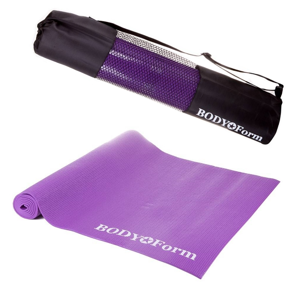 фото Коврик для фитнеса body form bf-ym01c violet 173 см, 4 мм