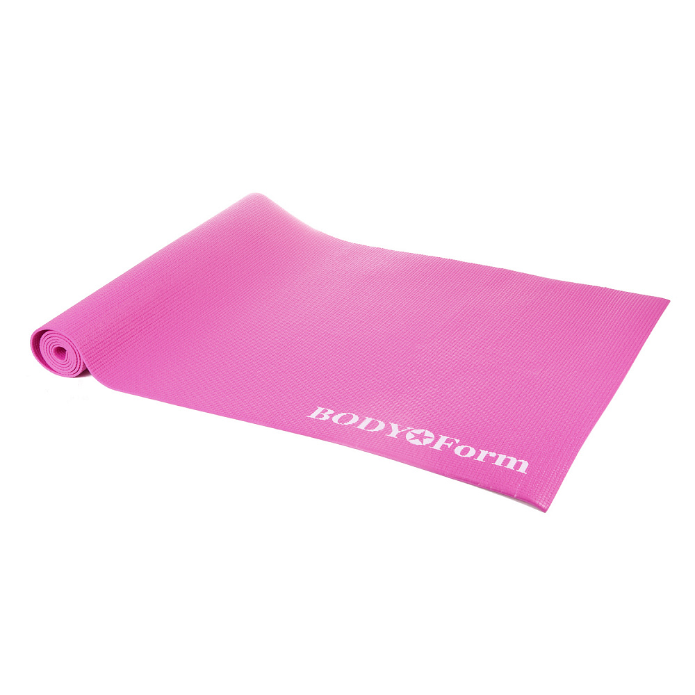 фото Коврик для фитнеса body form bf-ym01 pink 173 см, 6 мм