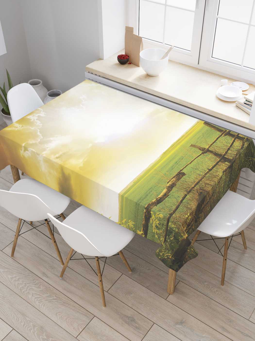 

Скатерть прямоугольная JoyArty "Рвение на свободу" из сатена, 180x145 см, Рвение на свободу