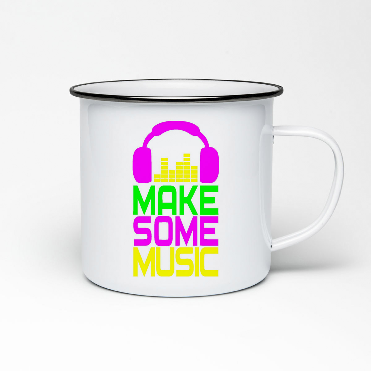 

Кружка металлическая CoolPodarok Make some music сделай музыку