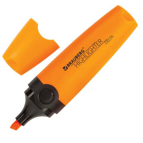 

Текстовыделитель BRAUBERG "DELTA" арт. 151724, 12 шт., Оранжевый