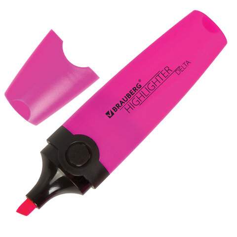 

Текстовыделитель BRAUBERG "DELTA" арт. 151721, 12 шт., Розовый