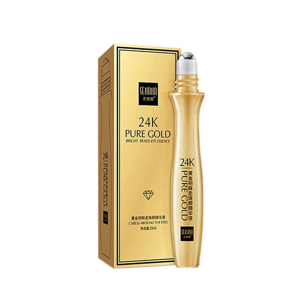 фото Омолаживающая эссенция роллер вокруг глаз senana 24k pure gold eye essence 15 мл