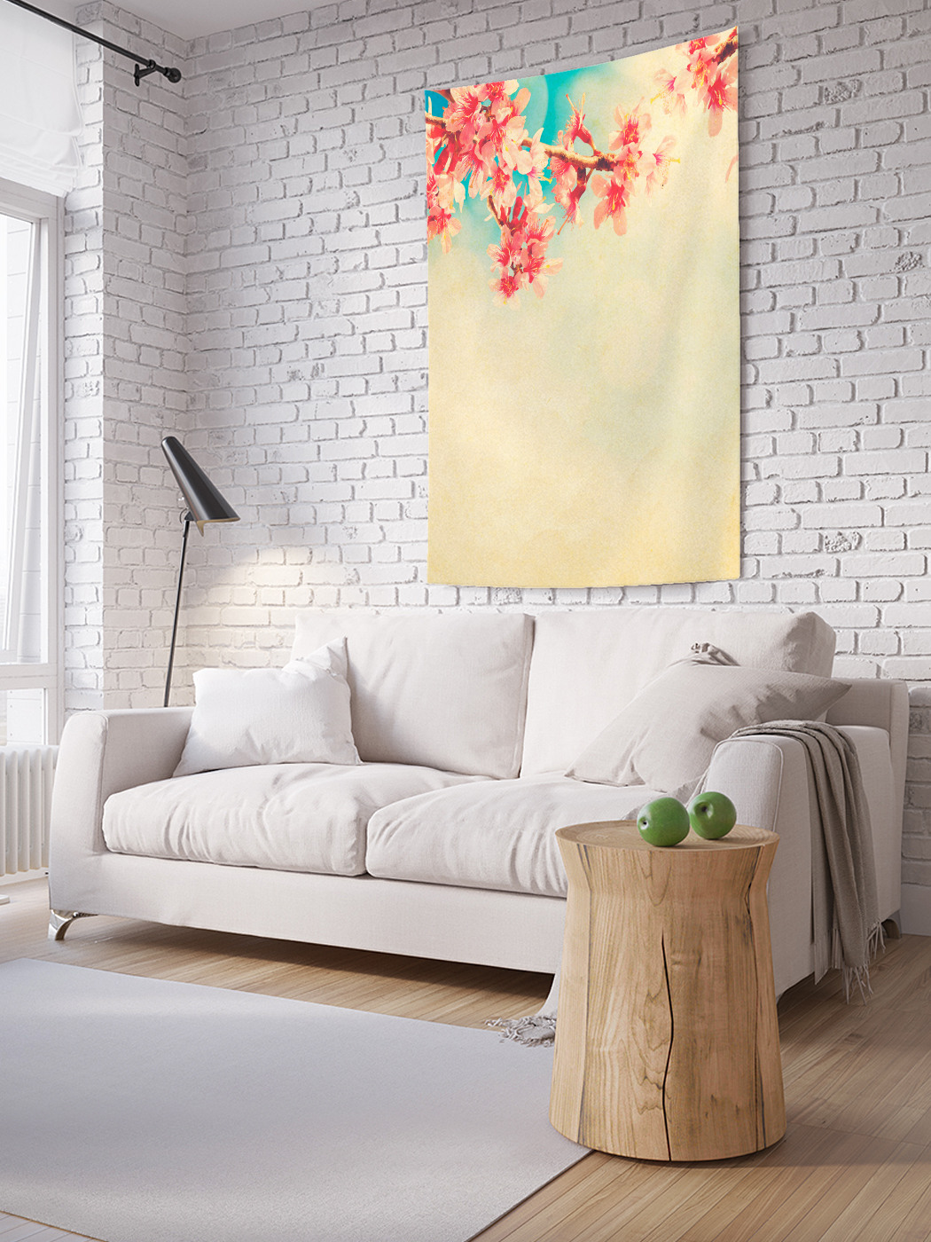 

Вертикальное фотопанно на стену JoyArty Ветки в тумане 150x200 см, Ветки в тумане