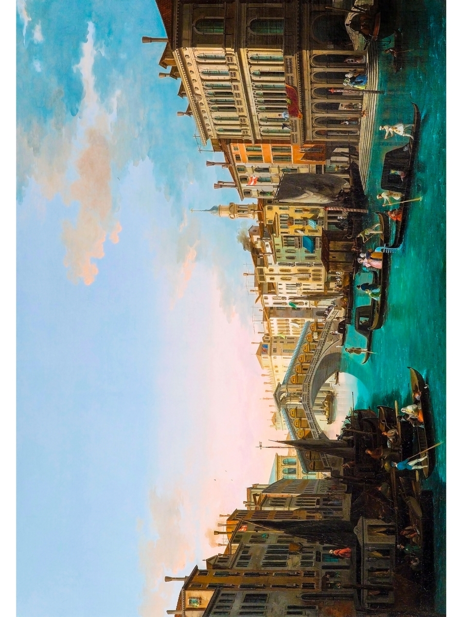 

Постер DRABS A3 Джузеппе Бернардино Байсон - Большой канал с мостом Риальто