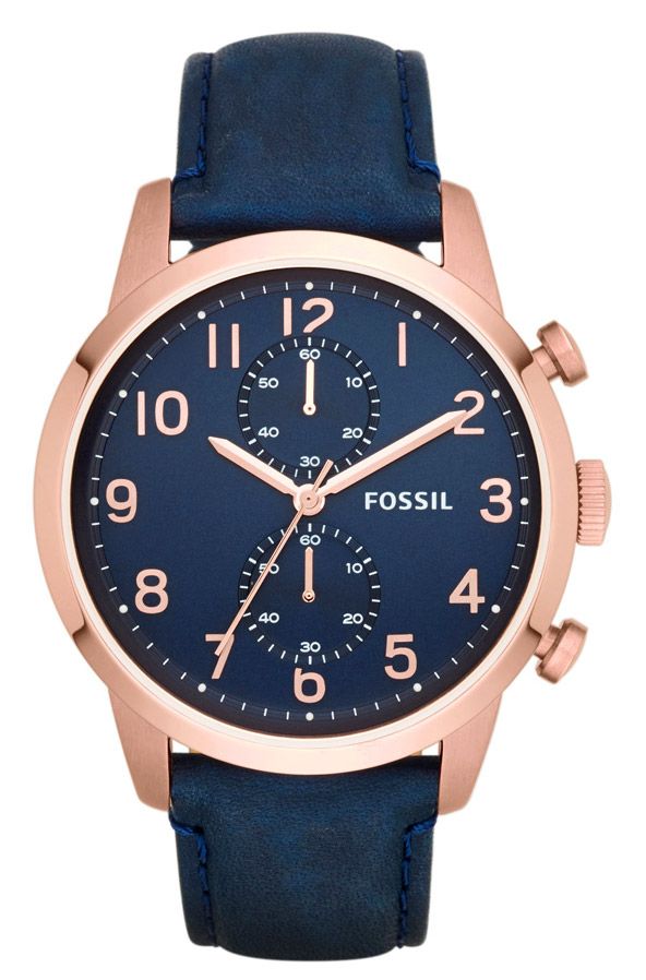 

Наручные часы мужские Fossil FS4933 синие, FS4933