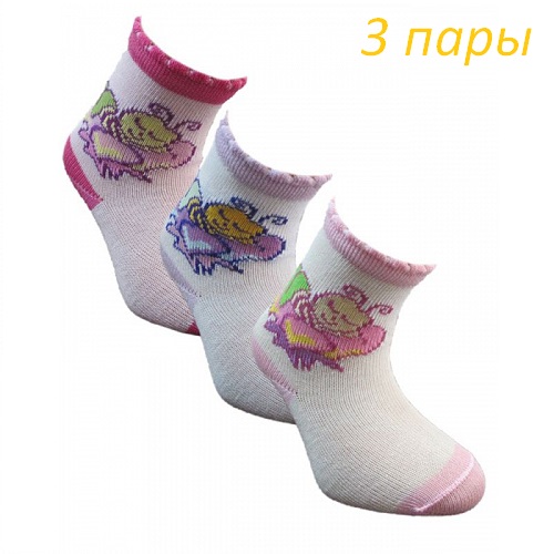 

Носки детские NESTI DANTE 969, белый, бежевый, розовый, 45636, Бежевый;белый;розовый, 969