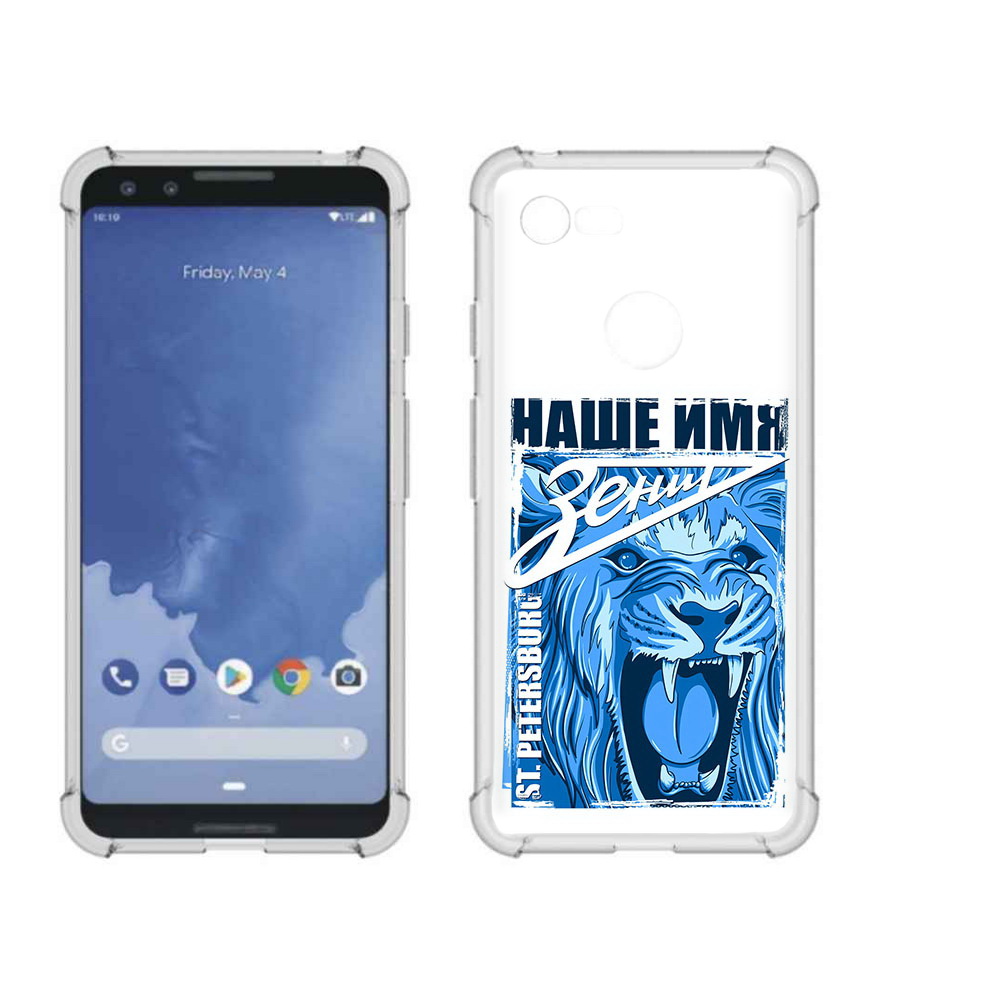 

Чехол MyPads Tocco для Google Pixel 3 ФК наше имя зенит, Прозрачный, Tocco