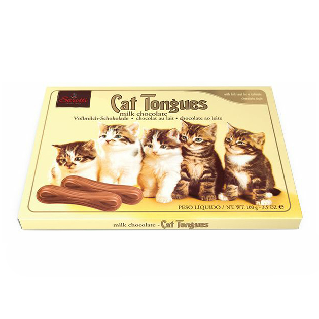Шоколад фигурный Sarotti Cat Tongues молочный 100 г