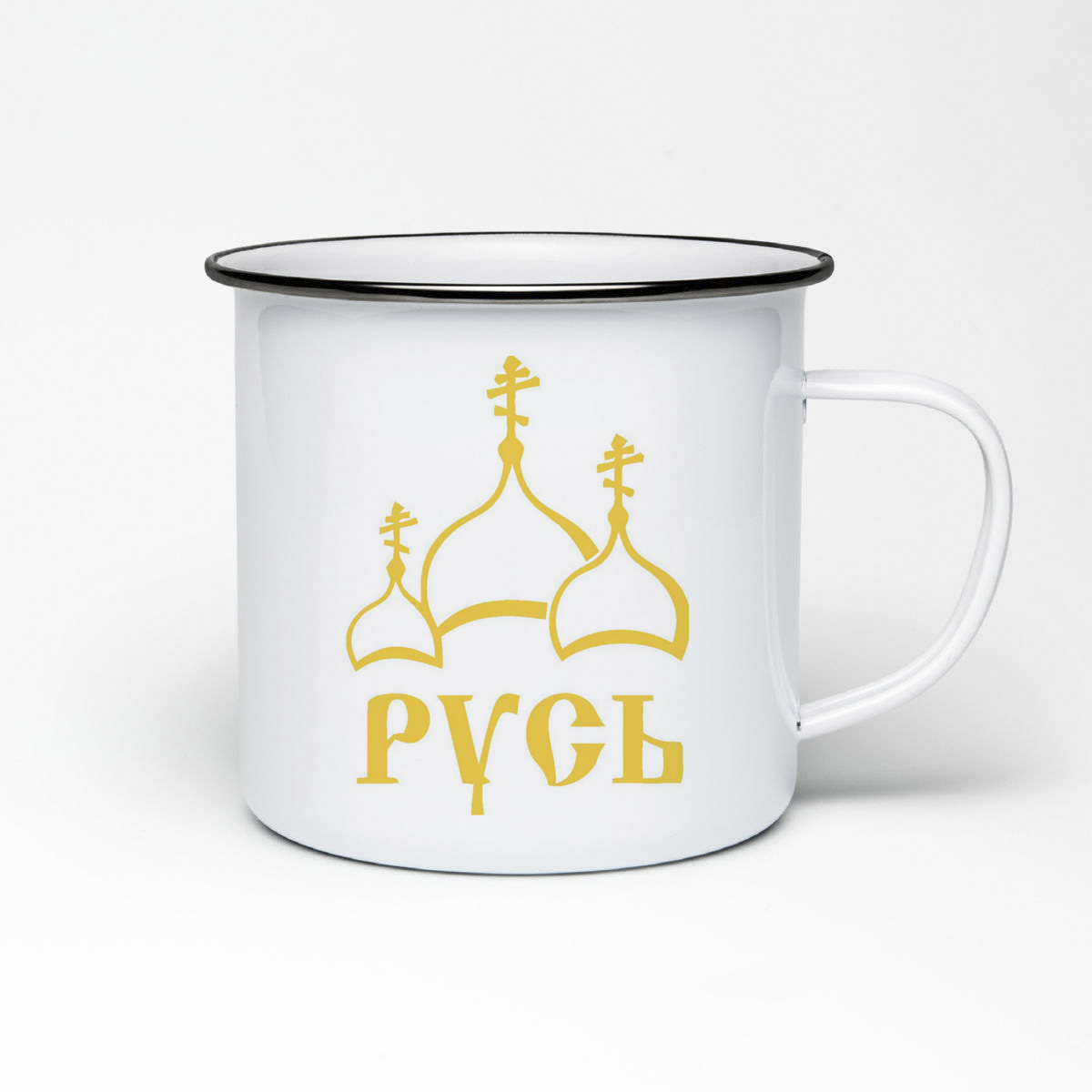 

Кружка металлическая CoolPodarok Русь Россия