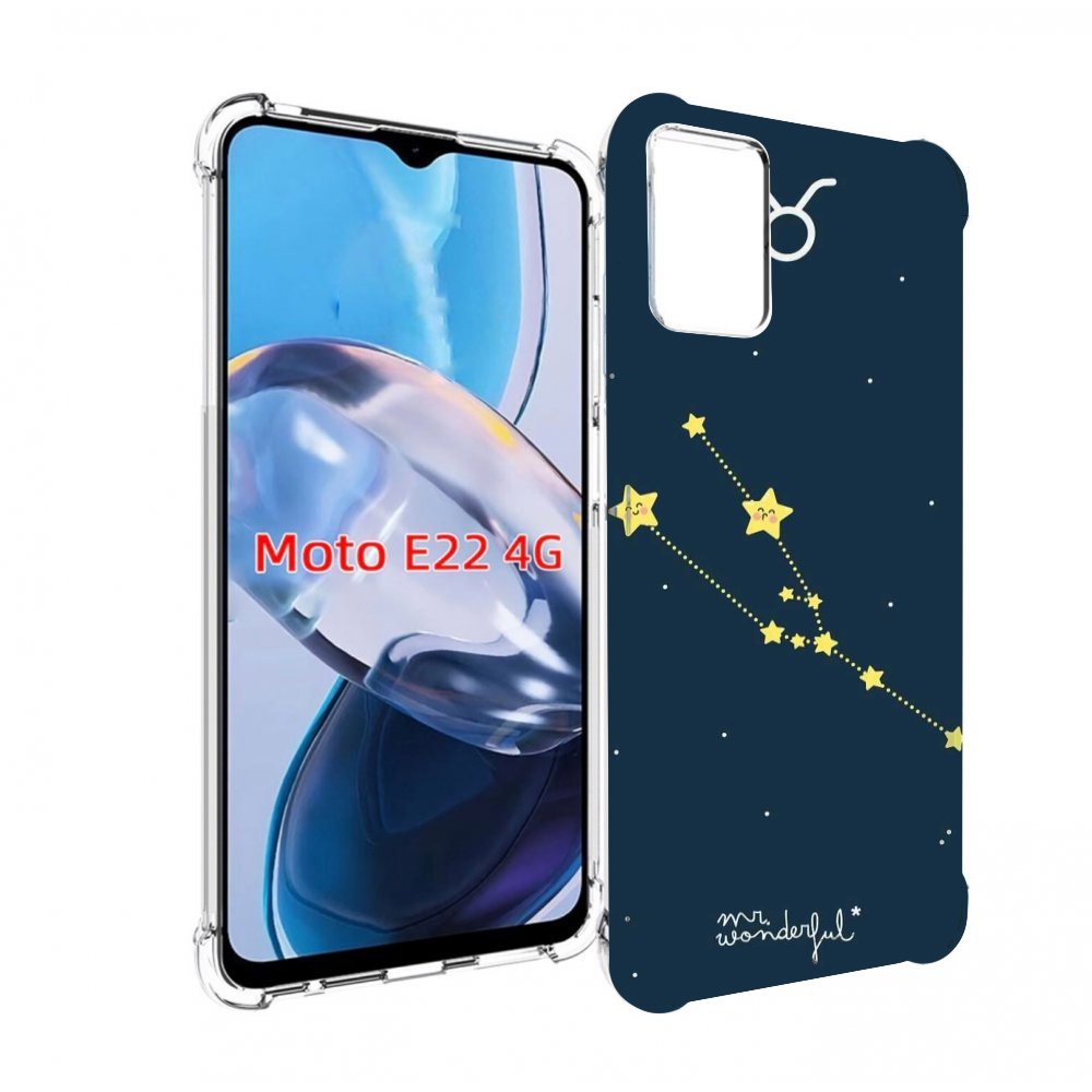 

Чехол MyPads знак-зодиака-телец-4 для Motorola Moto E22 4G / E22i 4G, Прозрачный, Tocco