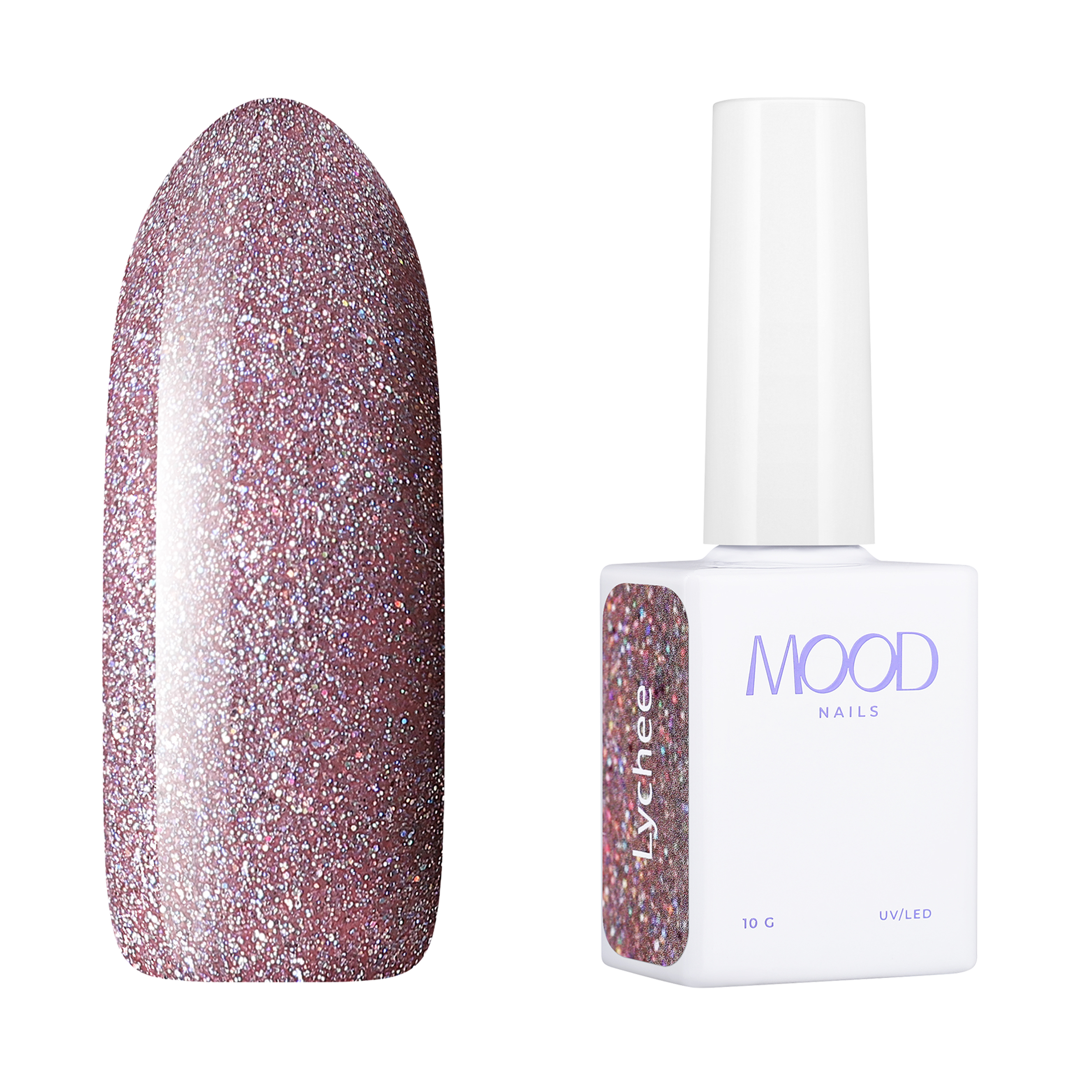 топ moodnail shift 10 г Гель-лак MOODNAIL Gel-polish Lychee, 10 г