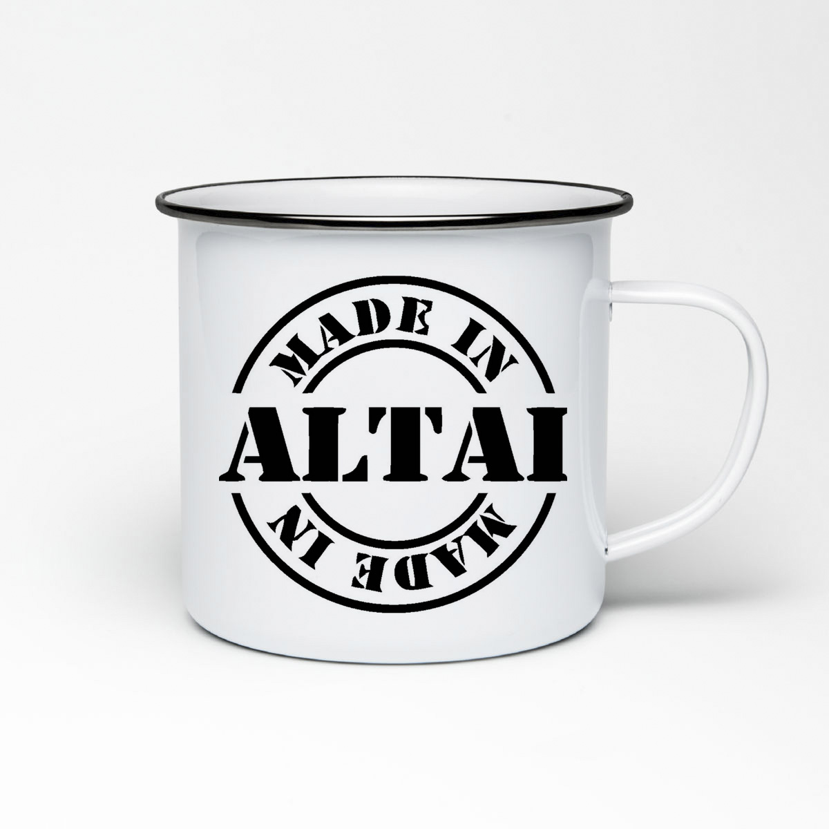 

Кружка металлическая CoolPodarok made in Altai сделанно на алтае