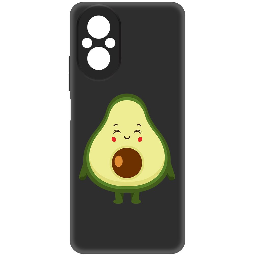 

Чехол-накладка Krutoff Soft Case Авокадо Милый для Realme C67 черный