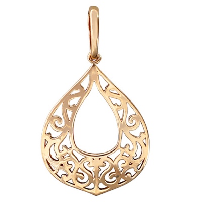 Кулон из красного золота Эстет 01П016519