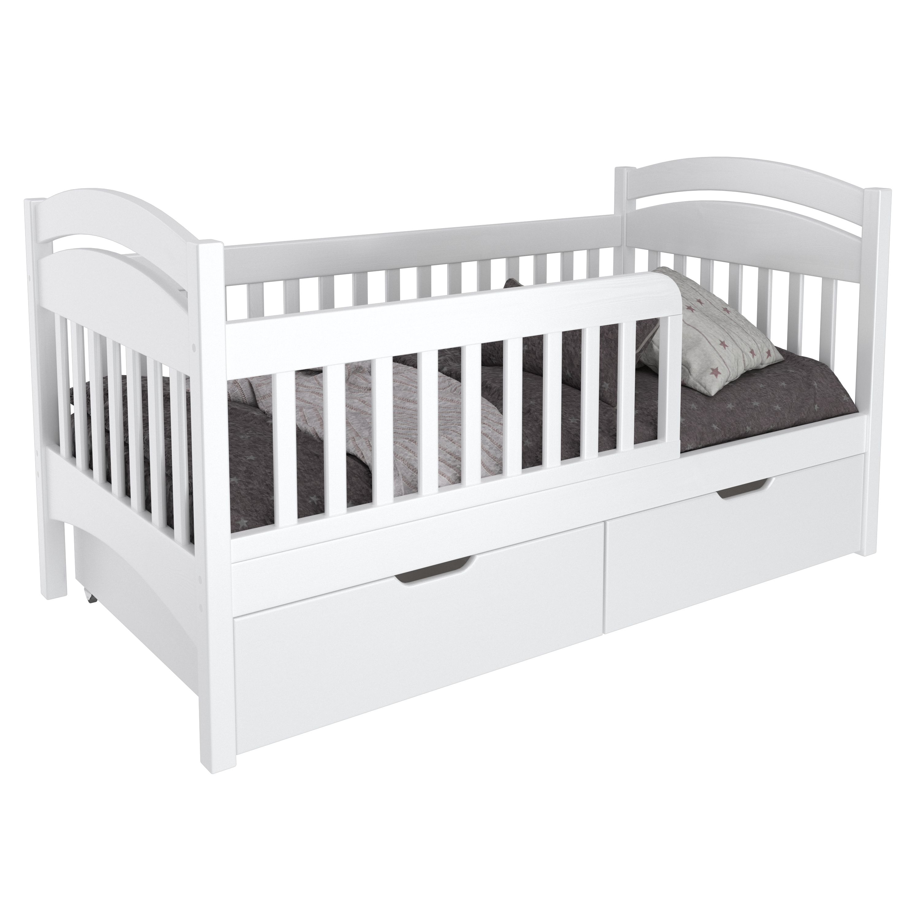 Детская кровать Mi-Gusta Goldi, белый, 180х80