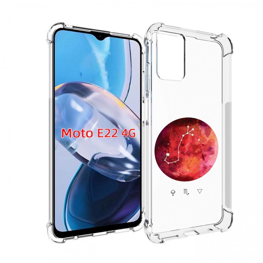 

Чехол MyPads знак зодиака скорпион 6 для Motorola Moto E22 4G / E22i 4G, Прозрачный, Tocco