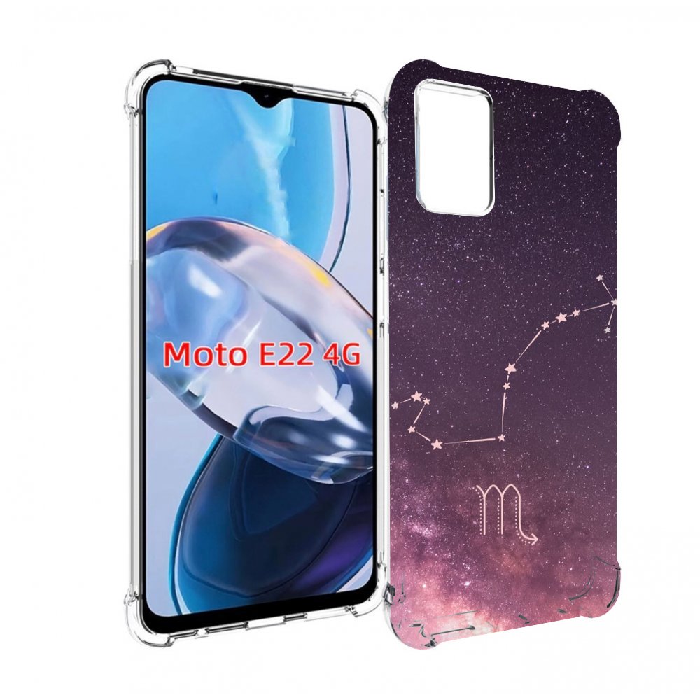 

Чехол MyPads знак зодиака скорпион 4 для Motorola Moto E22 4G / E22i 4G, Прозрачный, Tocco