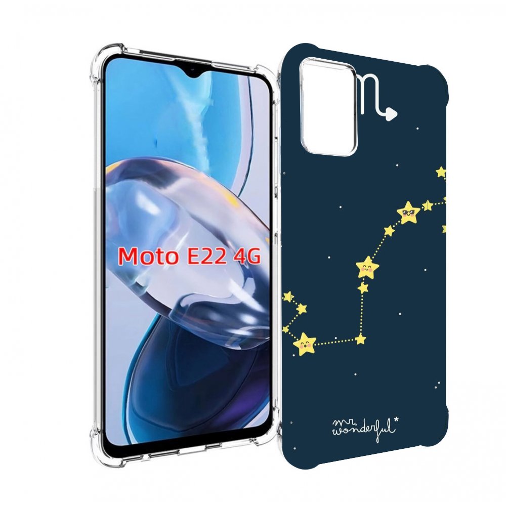 

Чехол MyPads знак зодиака скорпион 1 для Motorola Moto E22 4G / E22i 4G, Прозрачный, Tocco