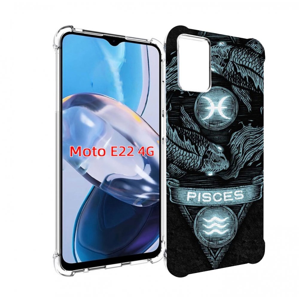 

Чехол MyPads знак зодиака рыбы 4 для Motorola Moto E22 4G / E22i 4G, Прозрачный, Tocco