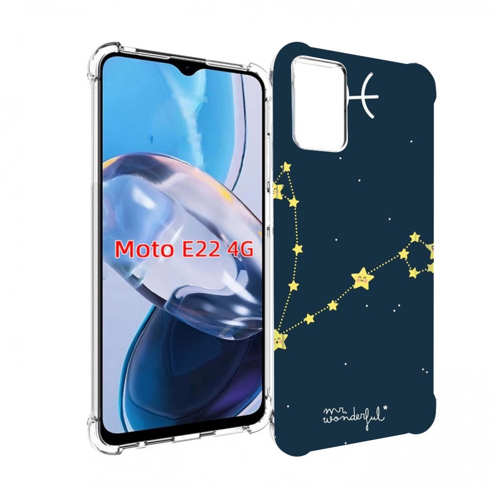 

Чехол MyPads знак зодиака рыбы 1 для Motorola Moto E22 4G / E22i 4G, Прозрачный, Tocco