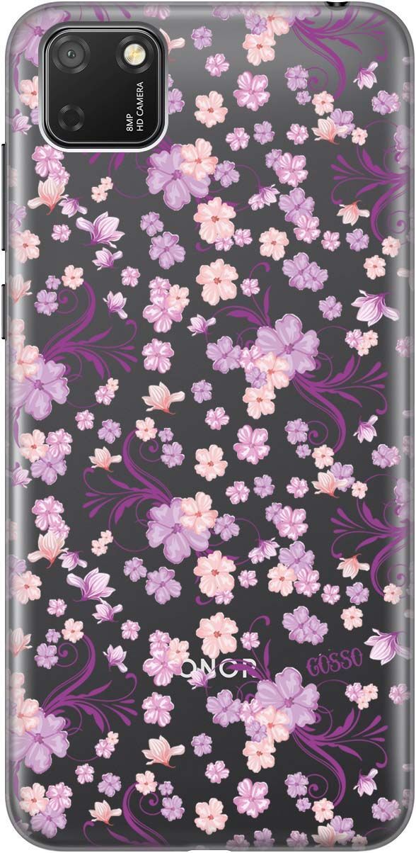 

Чехол на Honor 9S/Huawei Y5P "Lilac Flowers" прозрачный, Прозрачный;фиолетовый, 130