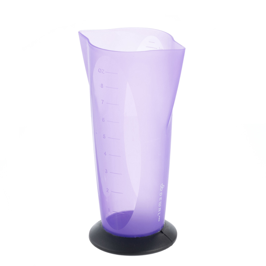 Стакан мерный Dewal с 2 носиками с резинкой на дне 250 мл стакан бумажный фиолетовый 450 мл диаметр 90 мм