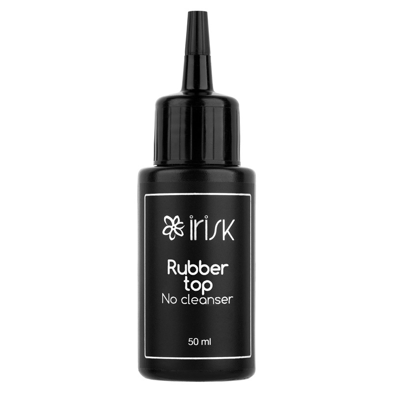 фото Финиш каучуковый irisk rubber top no cleanser, 50мл без липкого слоя