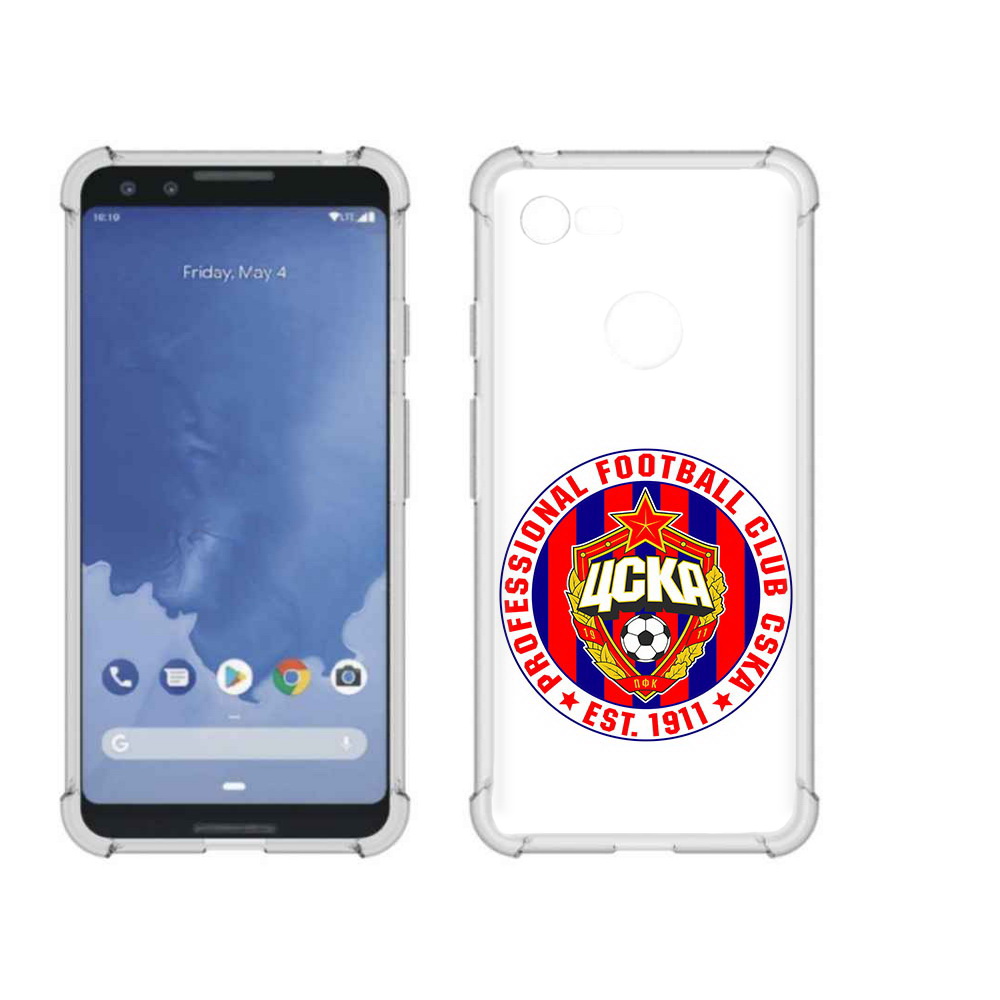 

Чехол MyPads Tocco для Google Pixel 3 ФК ЦСК логотип, Прозрачный, Tocco