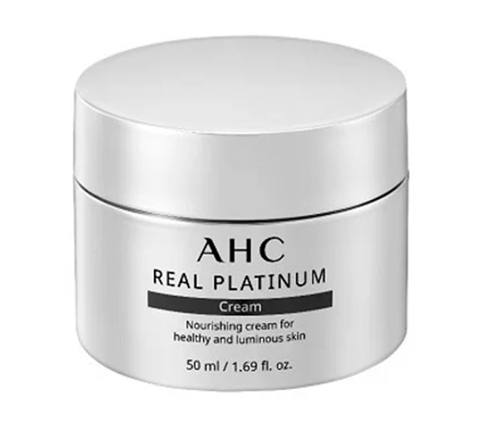 фото Антивозрастной питательный крем для лица с платиной ahc real platinum cream 50 мл a.h.c.