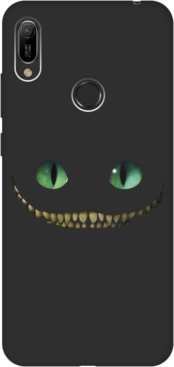 

Чехол на Honor 8A/8A Pro/Huawei Y6 (2019)/Y6 Prime (2019) "Cheshire Cat" черный, Черный;зеленый, 0