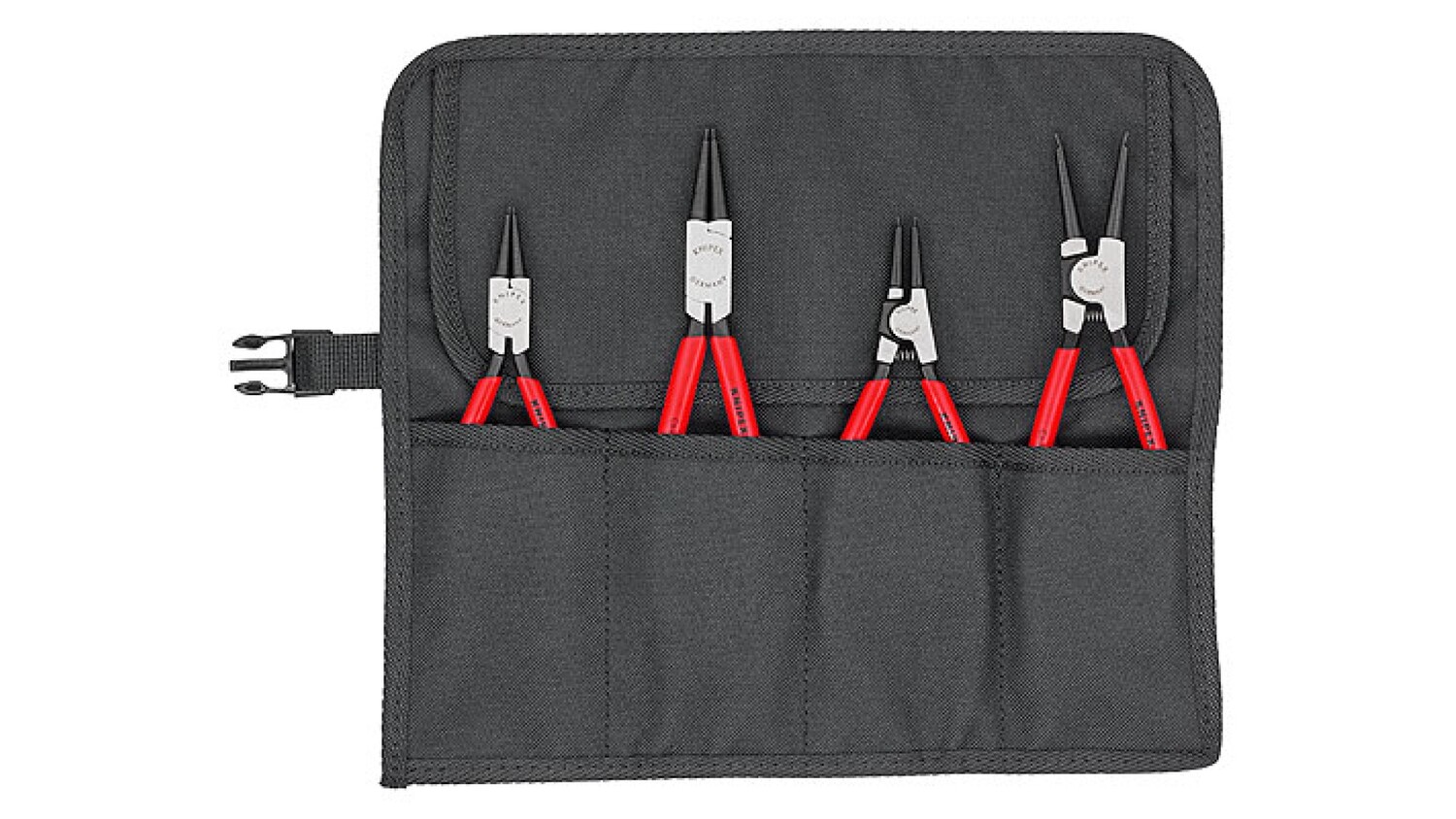 

Набор щипцов Knipex для внутренних и внешних стопорных колец, 4 пр. KN-001956V01, KN-001956V01