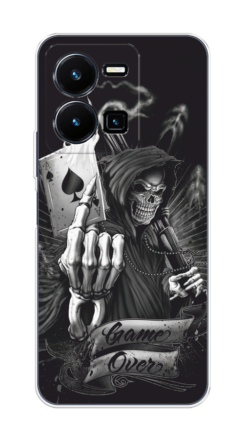 

Чехол на Vivo Y35 4G "Игра закончена", Черный;серый, 267250-1