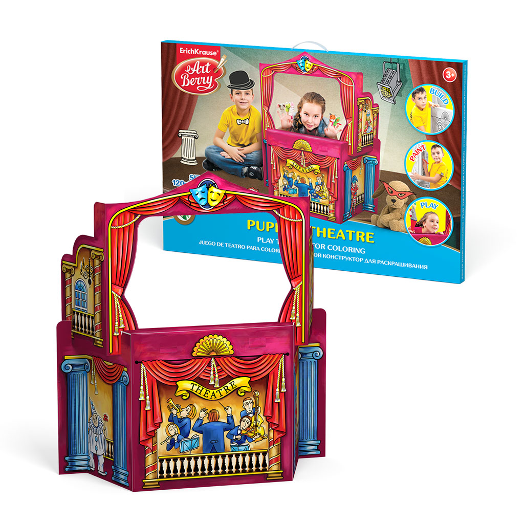 фото Игровой конструктор для раскрашивания artberry puppet theatre всего 1 шт. коробка 42959