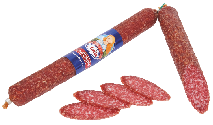 

Колбаса сырокопченая Лада Флоренция, полусухая, 200 г