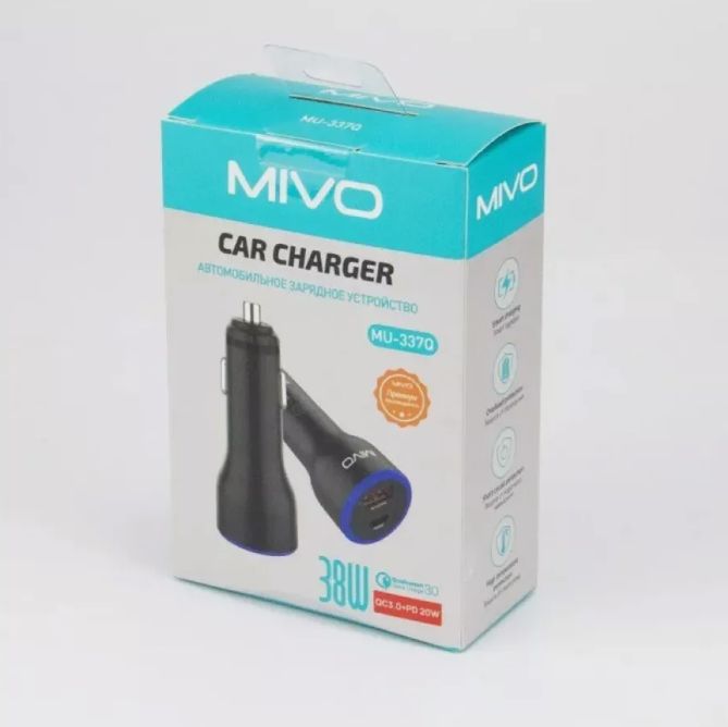 Автомобильное зарядное устройство MIVO MU-337Q , 17330