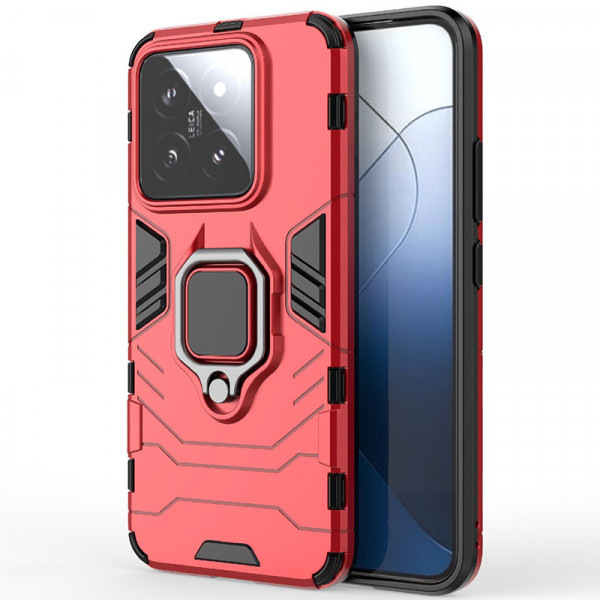

Противоударный чехол Transformer Ring для Xiaomi Mi 14, красный, Transformer Ring