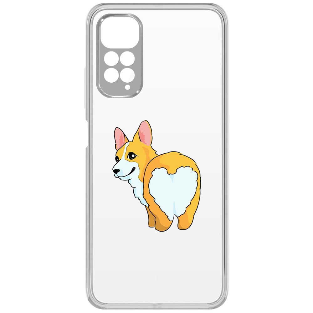 

Чехол-накладка Рисованный корги вид 2 для Xiaomi POCO M4 Pro, Прозрачный