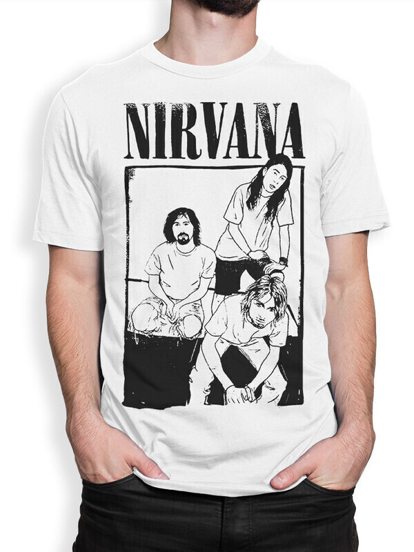 

Футболка мужская Dream Shirts Группа Nirvana 1000952-2 белая XL, Белый, Группа Nirvana 1000952-2