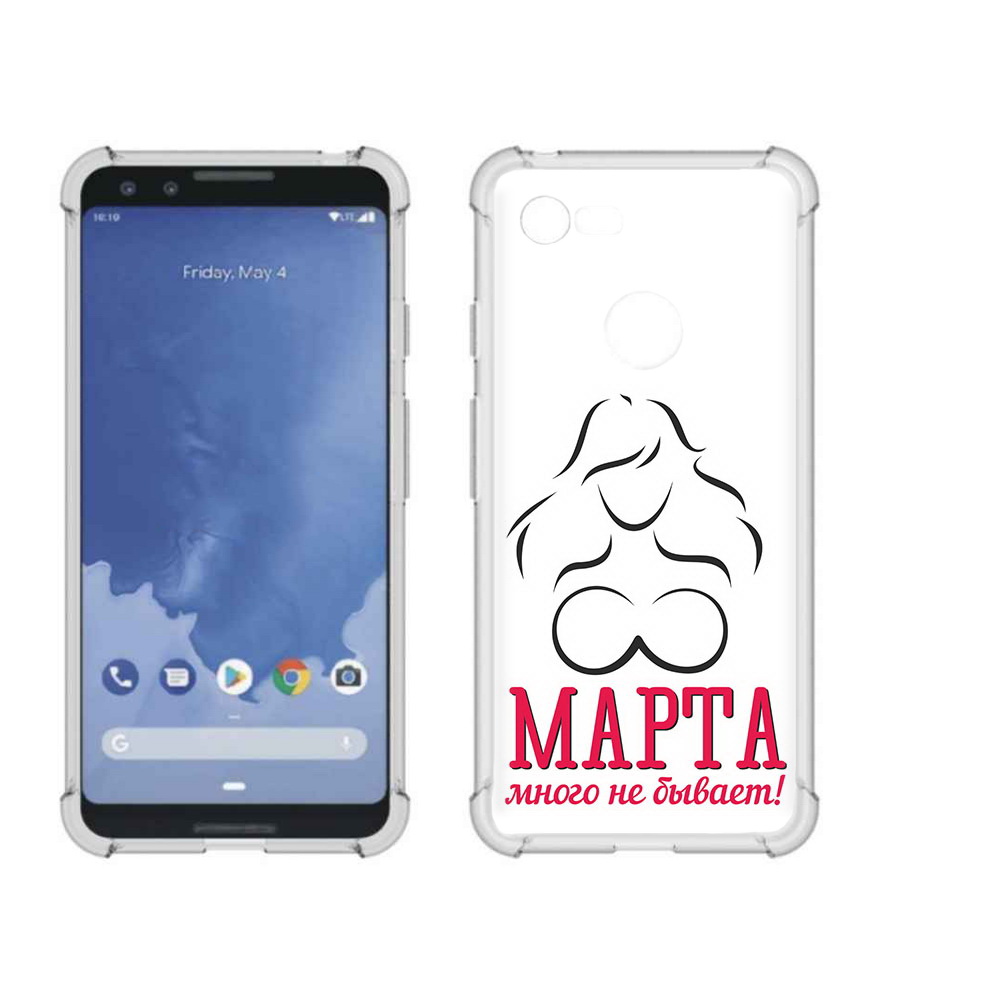 

Чехол MyPads Tocco для Google Pixel 3 8 марта много не бывает, Прозрачный, Tocco