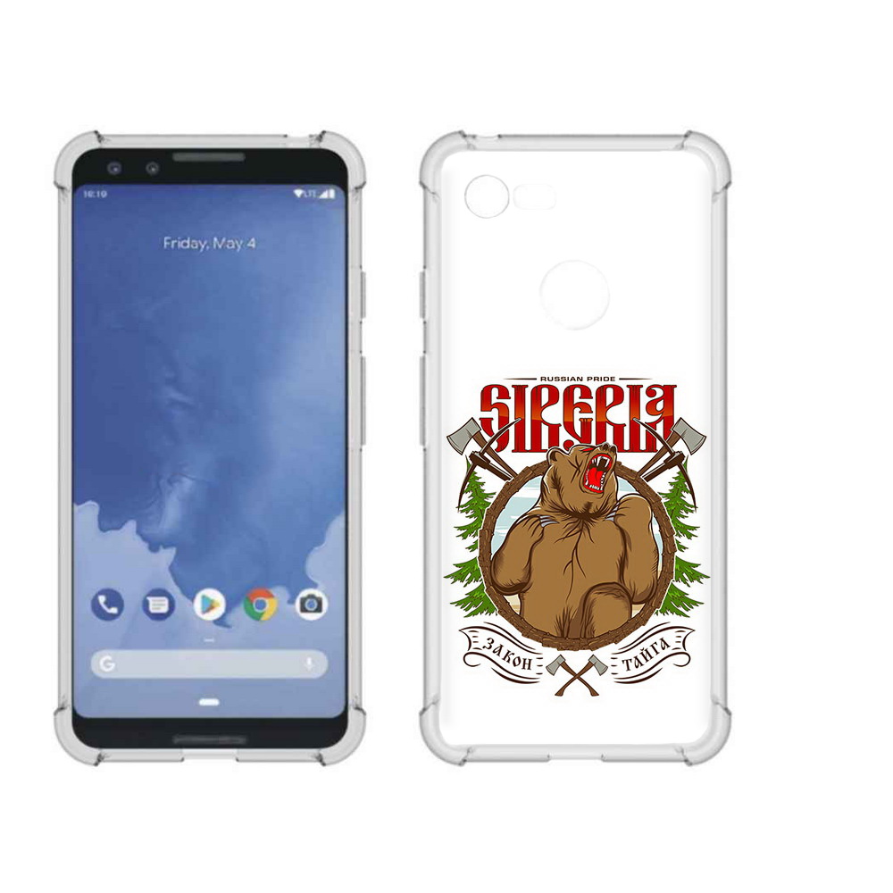 

Чехол MyPads Tocco для Google Pixel 3 Тайга, Прозрачный, Tocco