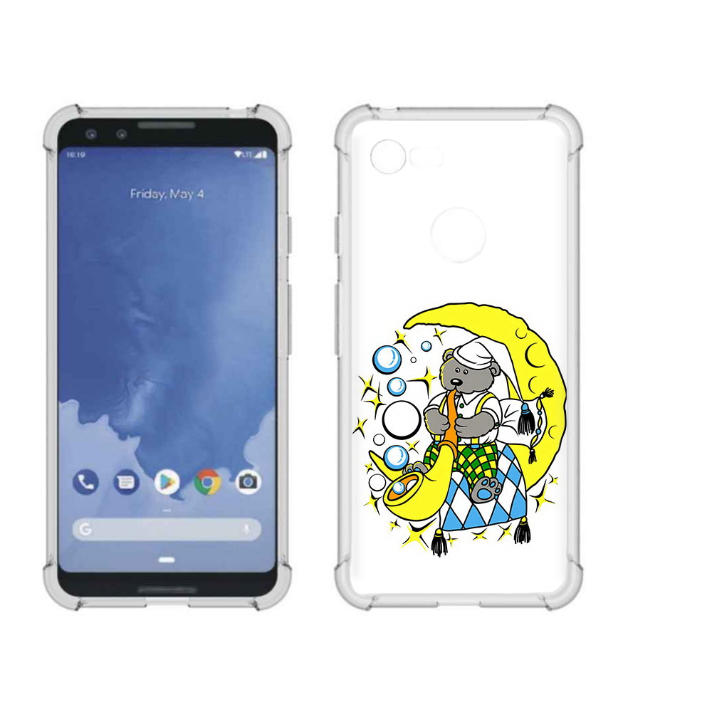 

Чехол MyPads Tocco для Google Pixel 3 Сырная луна, Прозрачный, Tocco