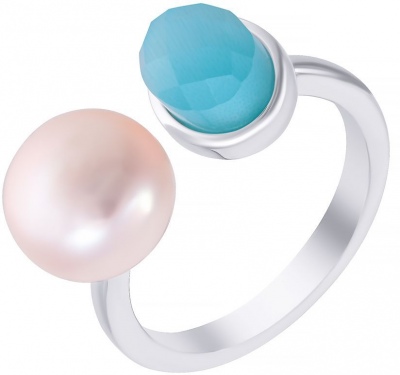 

Кольцо из серебра р. 17,5 JV SR1847_KO_WP_US_001_WG, жемчуг искусственный\стекло, SR1847_KO_WP_US_001_WG